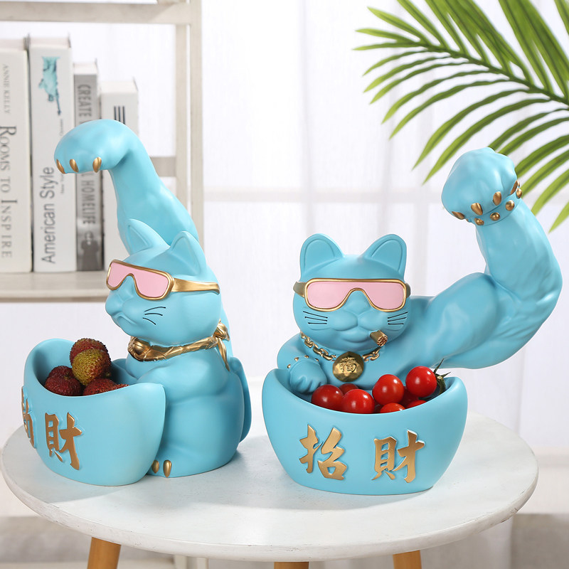 创意大号麒麟臂招财猫收纳摆件家居装饰品办公室柜台店铺开业礼品,家居饰品,装饰摆件,淘宝优惠券,粉丝福利购,淘宝优惠卷