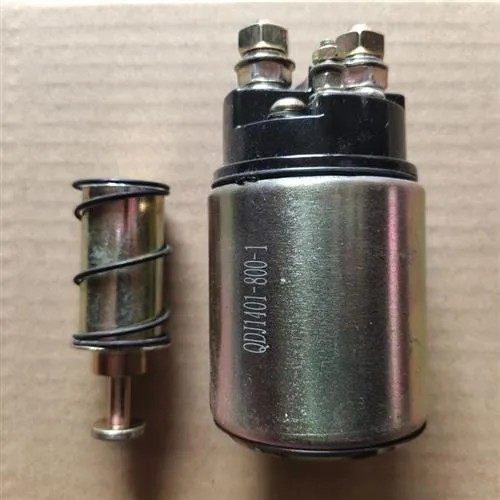 时风单缸柴油机起动机电磁阀 马达启动机吸力开关农用三轮车配件