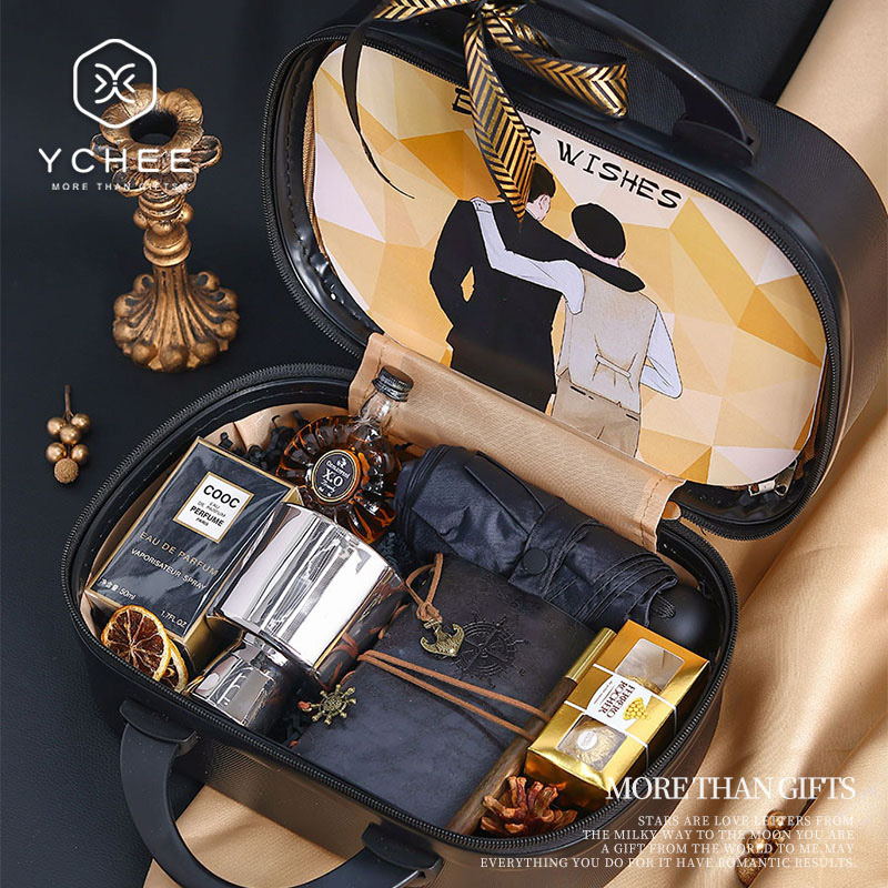 结婚伴手礼男伴郎小众轻奢风礼盒送男士婚礼回礼商务实用生日礼物