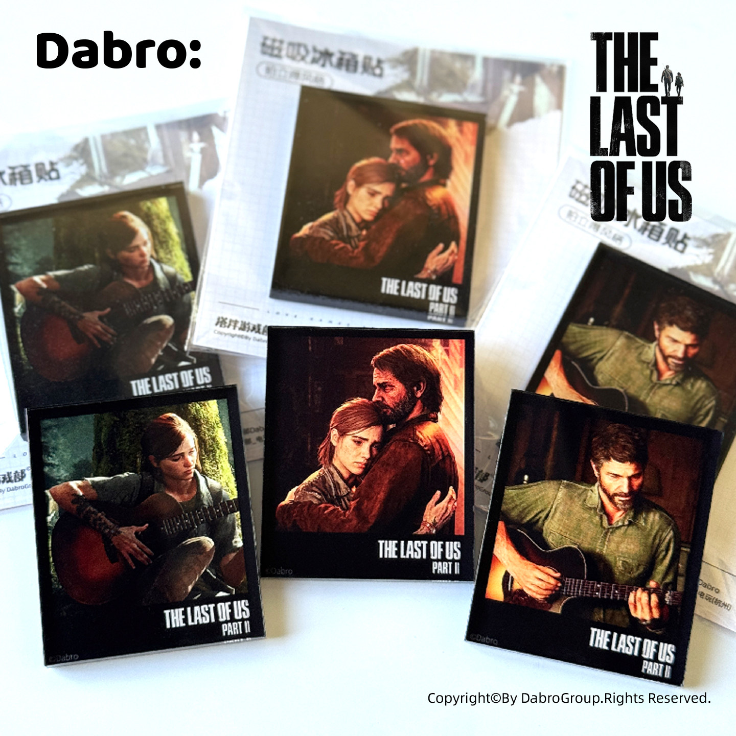 最后生还者The last of us美国末日周边游戏拍立得风格磁吸冰箱贴