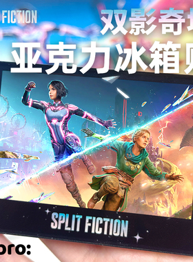 双影奇境周边游戏拍立得风格亚克力个性风磁力磁吸冰箱贴创意礼物