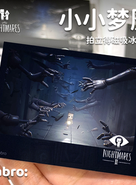 小小梦魇1和2游戏周边拍立得风格磁吸冰箱贴自制纪念创意礼物