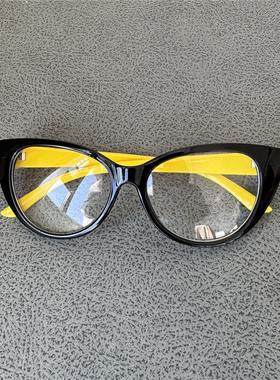 女士猫眼老花镜小脸中老年女式阅读镜轻防蓝光平光镜素颜装扮眼镜