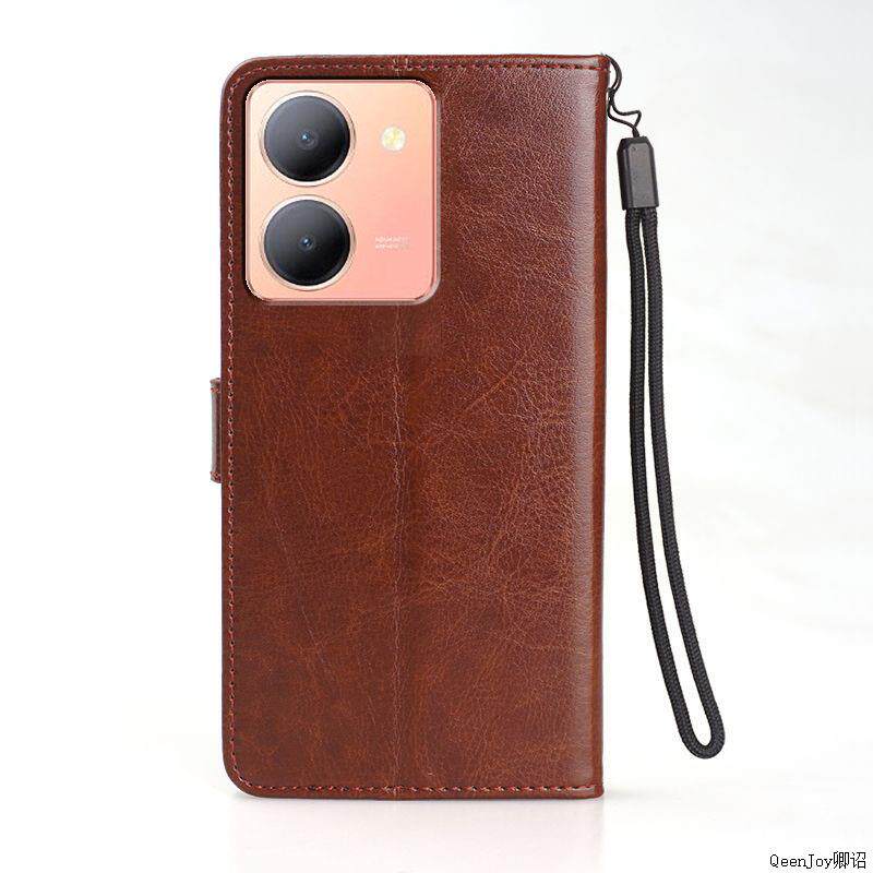 适用vivoY78手机壳翻盖vivoV2278A外壳6.64英寸保护套皮夹Ⅴivo丫78男士viv0vivoV2278T插卡vovo钢化膜wiwo硅