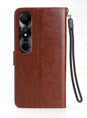 适用荣耀X5PLUS手机壳皮夹华为WOD-LX1外壳翻盖荣耀WOD-LX2保护套6.56英寸honor钢化膜WOD-LX3潮女防摔磁扣插