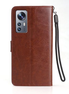 适用 小米12SPro手机壳6.73英寸小米2206122SC外壳皮夹保护套翻盖小米12SPr0全包小米12SPor新款十二磁扣防摔