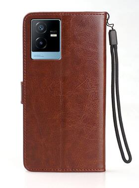 适用IQOOZ6X手机壳翻盖VIVOV2164KA保护套6.58英寸外壳皮夹ipooZ6X磁扣lqooZ6X钢化膜iq00Z6X全包ⅰqooZ6X软?