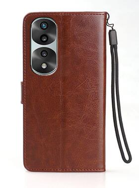 适用荣耀70PRO+手机壳翻盖华为HPB一AN00保护套皮夹荣耀HPB-AN00外壳6.78英寸por防摔HPB-ANOO全包荣誉70pro+