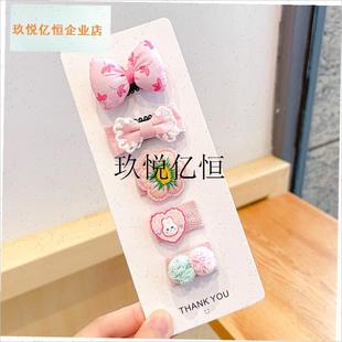 小狗发夹宠物狗狗头饰不掉马y尔济斯约克夏专用发卡蝴蝶结夹子发,