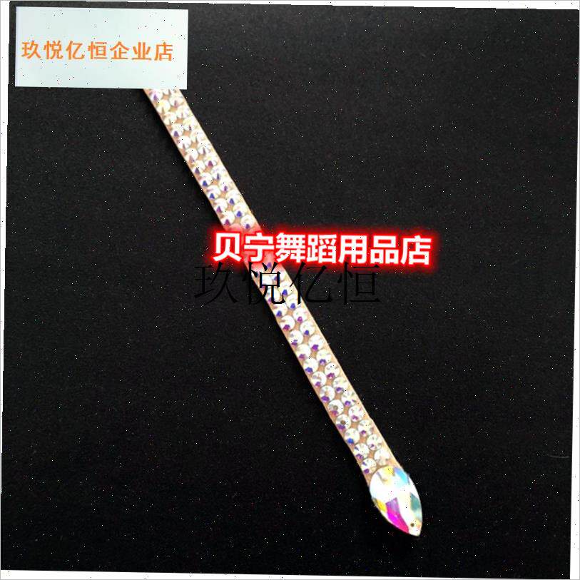 贝宁舞蹈用品店仿奥彩p钻拉丁舞头饰摩登舞钻条发饰比赛表演配件,