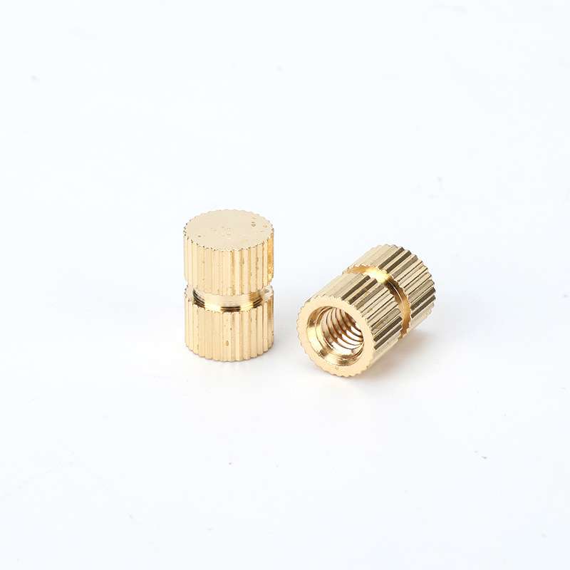 汽车螺母M5×9×12通孔铜嵌件注塑铜螺母铜镶嵌件M2.5m3m4M5M6M8