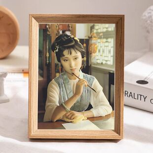 87版红楼梦林黛玉陈晓旭剧照周边粉丝珍藏家居桌面书房相框摆台