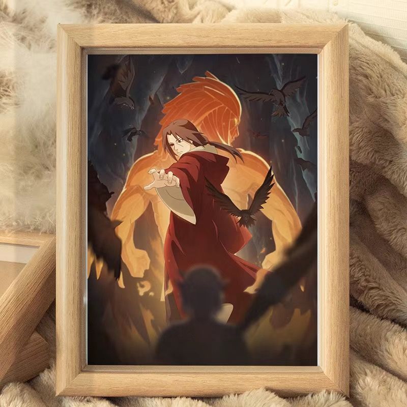 火影忍者手游海报游戏周边相框宿舍卧室学生书桌摆件朋友礼物装饰