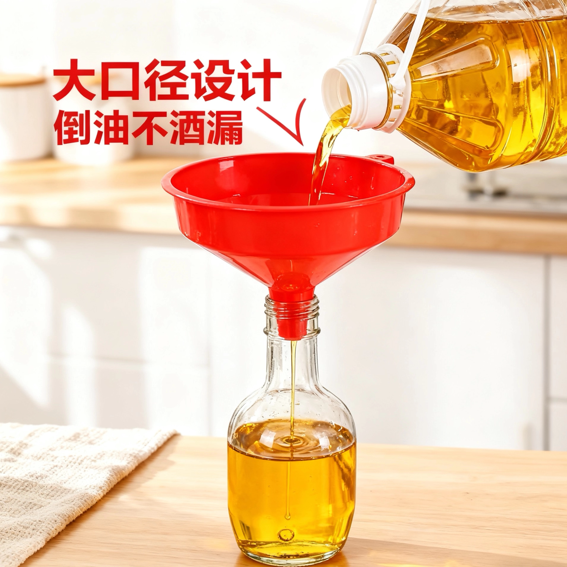 家用塑料糖浆漏斗酱油醋大口径油漏酒漏子分装奶粉加油漏斗液体
