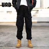 男宽松多口袋百搭情侣户外工装 裤 子棉春秋时尚 UOD休闲裤 束脚长裤
