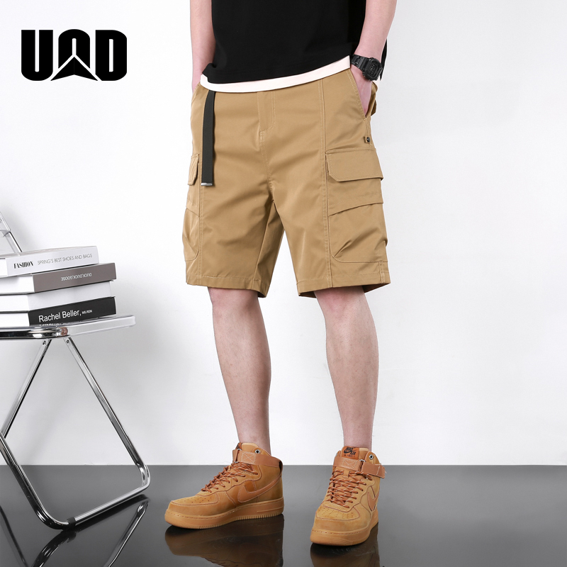 UODUOD休闲裤男新款宽松百搭夏季短裤情侣款裤子潮日系工装短裤