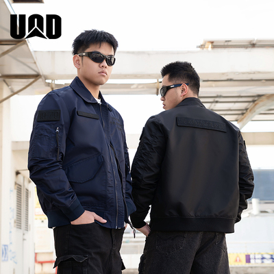 UOD飞行员夹克外套男款春装美式复古风棒球夹克国潮机能风外套男