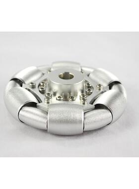 100mm铝全向轮（omnidirectionalwheels)单片90°铝轮14179S