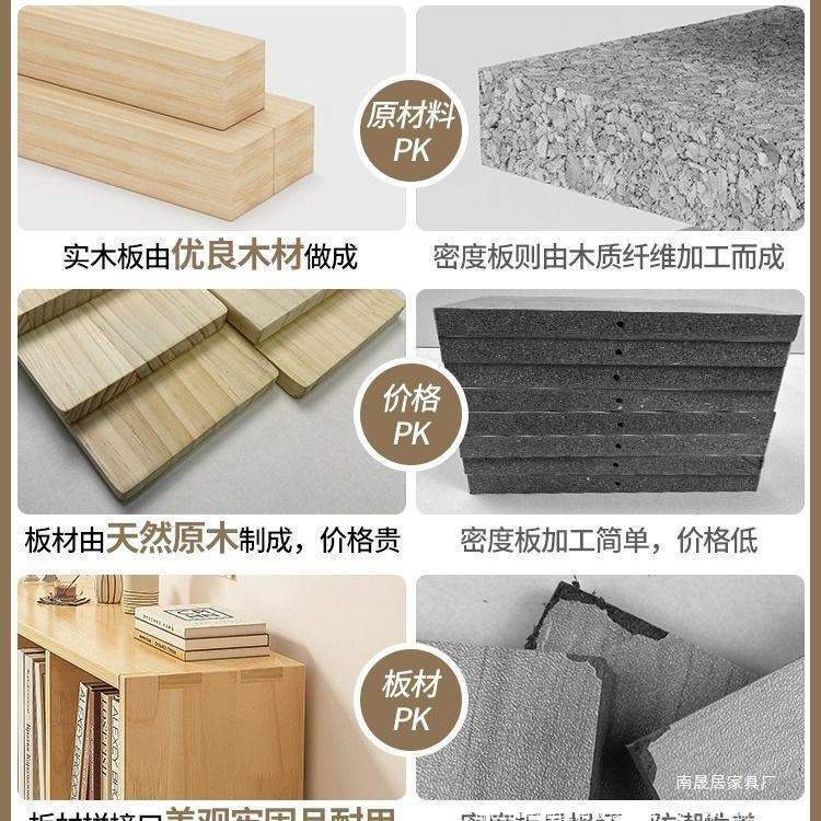 实木书架置物架落地靠墙组合格子客厅儿童学生储物收纳家用书柜