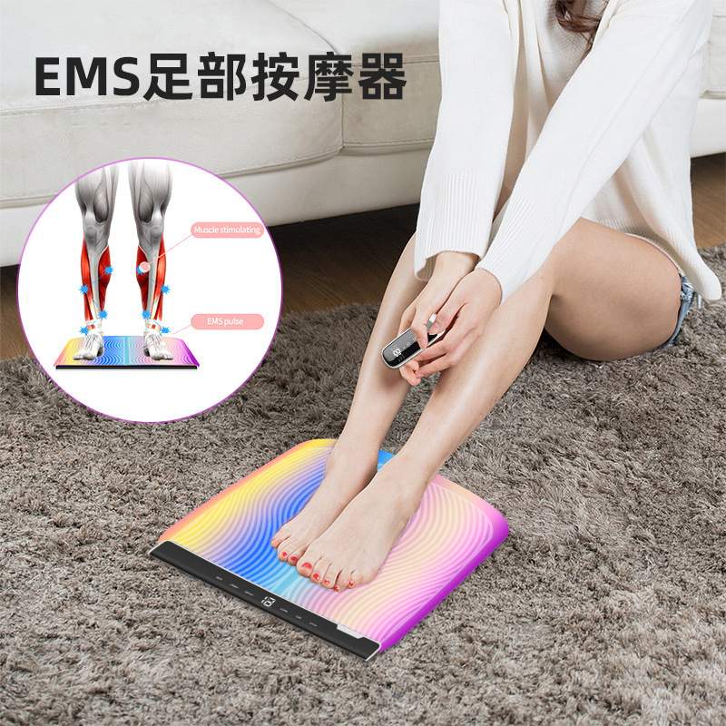 热销炫彩EMS脚垫 足部按摩器脚底按摩垫缓解疲劳足疗机美腿器