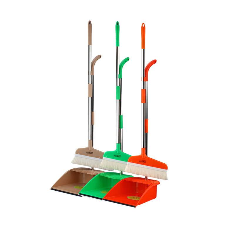 ?444Z羊毛扫把簸箕套装组合家用木地板猪鬃毛软毛扫帚清洁头