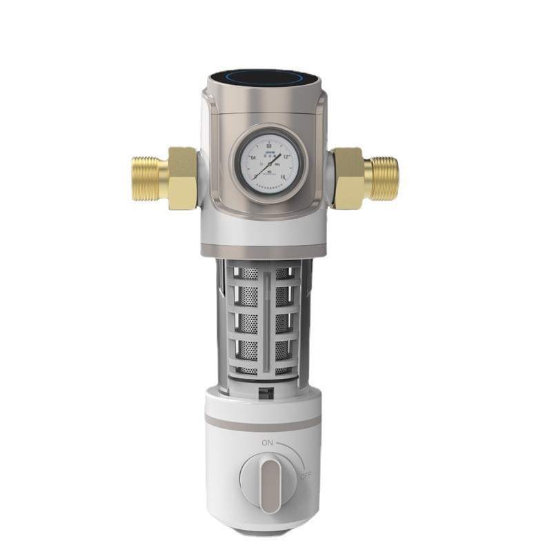 前置过滤器自动冲洗反冲洗 家用全屋不锈钢双滤网大流量过滤器