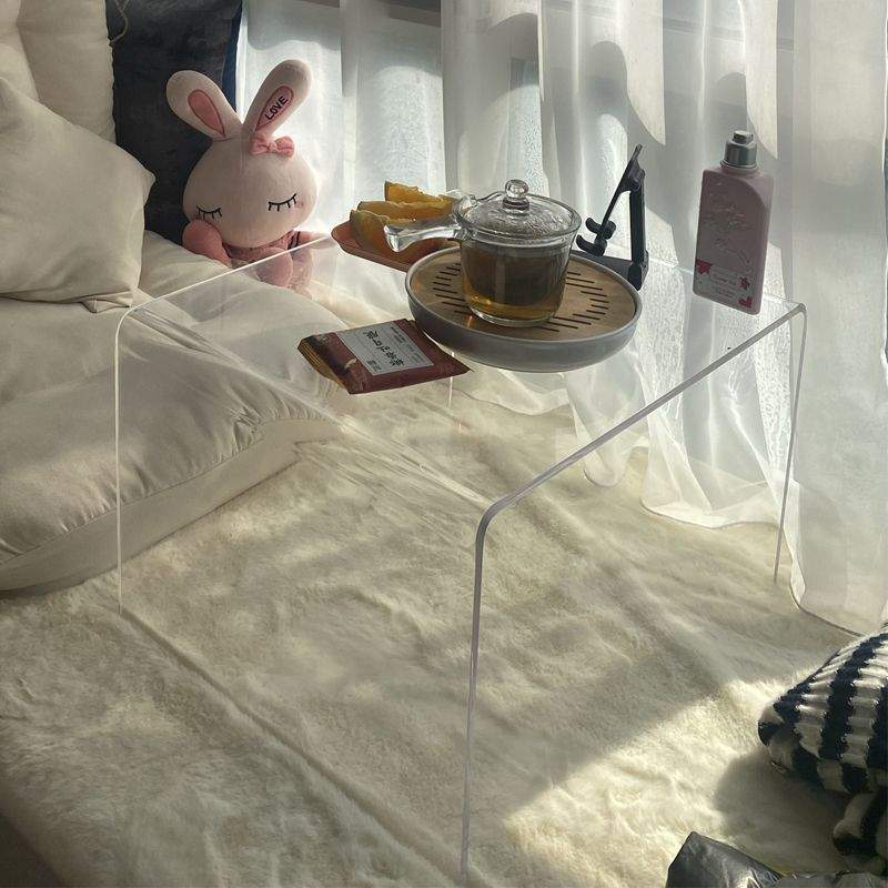 亚克力飘窗小桌子透明网红茶几家用边几柜卧室角几床上榻榻米矮桌