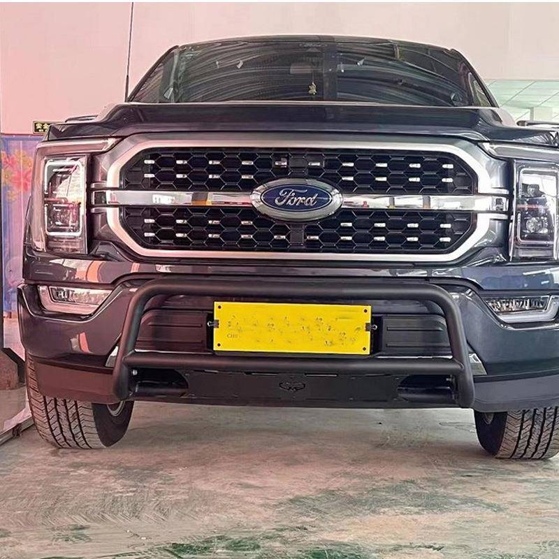 适用21-24年福特F150推沙小前杠越野款前防撞护杠U型保险杠改装