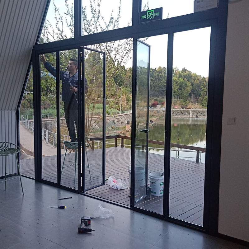 铝合金推拉门重型折叠门厨房阳台客厅隔断玻璃门折叠玻璃防水耐用