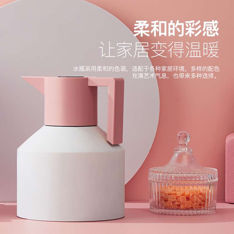 北欧几何保温壶家用保温水壶304不锈钢保温瓶热水瓶暖壶大容量