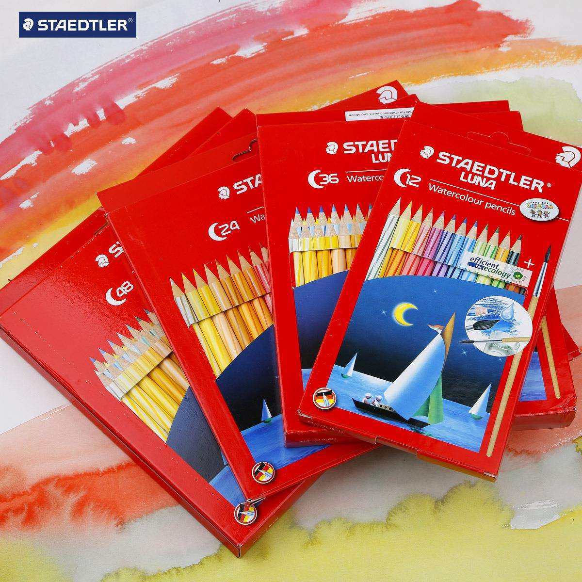 德国施德楼水溶性彩铅24色36色48色水溶彩铅 水彩铅笔 彩色铅笔