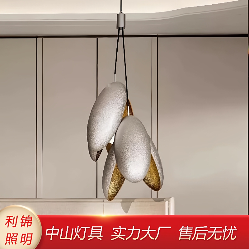 创意造型铝材锻打工艺意大利风铃现设计师软装样板间别墅床头吊灯