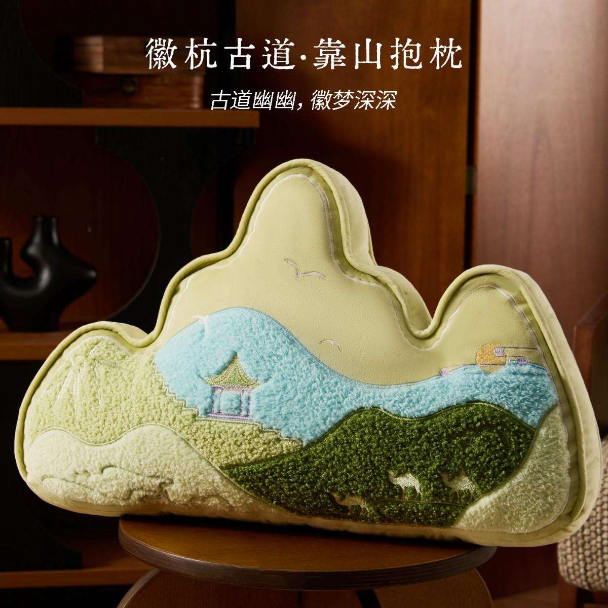 中式异形创意靠山抱枕客厅沙发靠垫床头靠枕办公护腰腰靠车载靠背