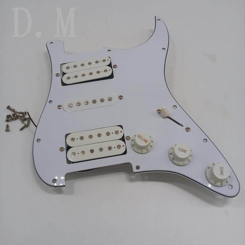 电吉他配件 ST SQ双单双面板带拾音器线路总成 HSH面板全套 白