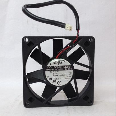 ADDA 8015双滚珠 8CM 超静音机箱电源风扇12V 0.18A AD0812HB-D70
