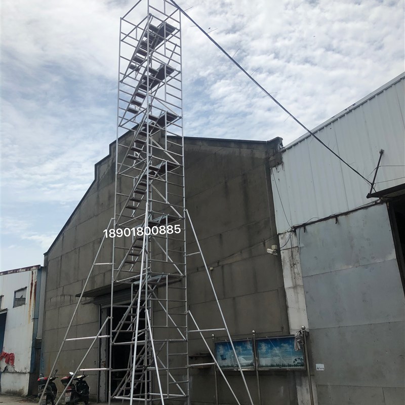 上海厂家快装式移动铝合金脚手架登高平台拆卸升降带轮江浙沪包邮