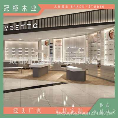 眼镜店精品展示柜商超优品陈列架组合款可拆卸一体式货架整店设计