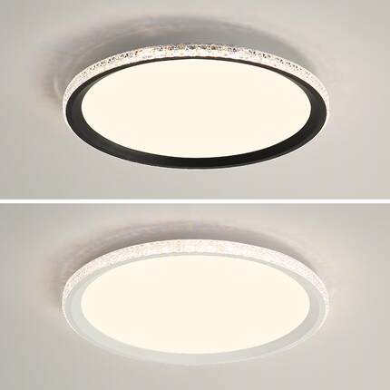 现代简约led吸顶灯圆形极简阳台走廊灯创意餐厅卧室灯饰中山工厂