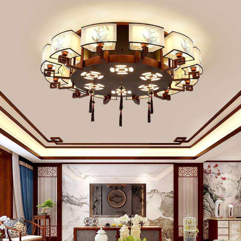 新中式吸顶灯客厅灯中国风大气卧室茶厅餐厅圆形灯具大厅灯饰仿古,农机/农具/农膜,其它农用工具,淘宝优惠券,粉丝福利购,淘宝优惠卷