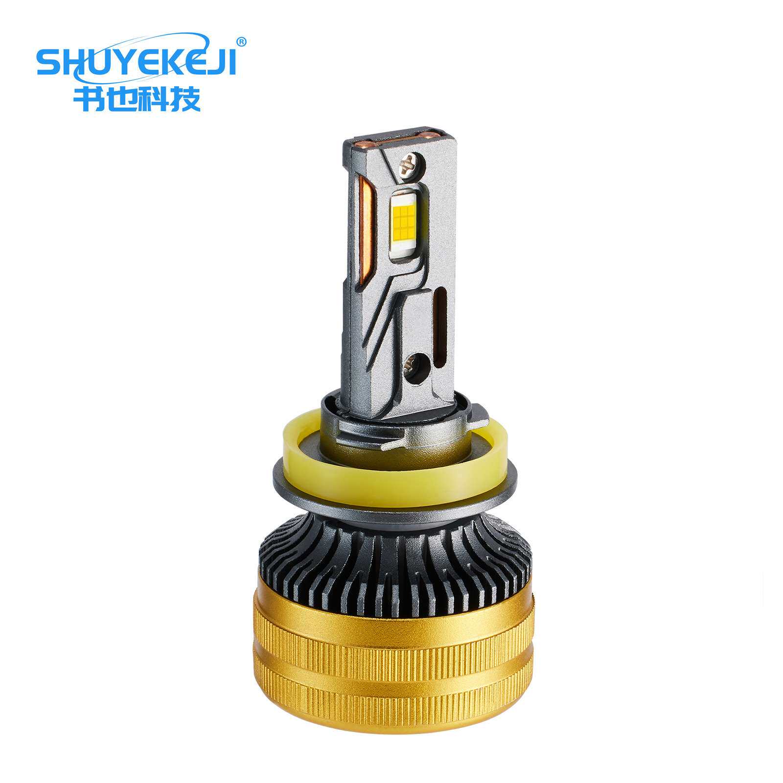 新款车灯120Wled汽车前照灯H1H7H4远近光一体大功率超亮灯泡改装