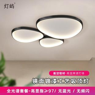 大厅主灯轻奢高档超亮护眼全光谱吸顶灯 客厅灯具现代简约创意个性