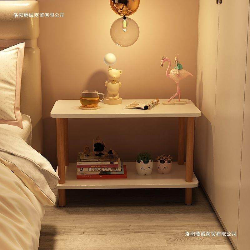 床头柜子卧室家用出租屋床边柜小型窄小桌子置物架茶几收纳柜边几