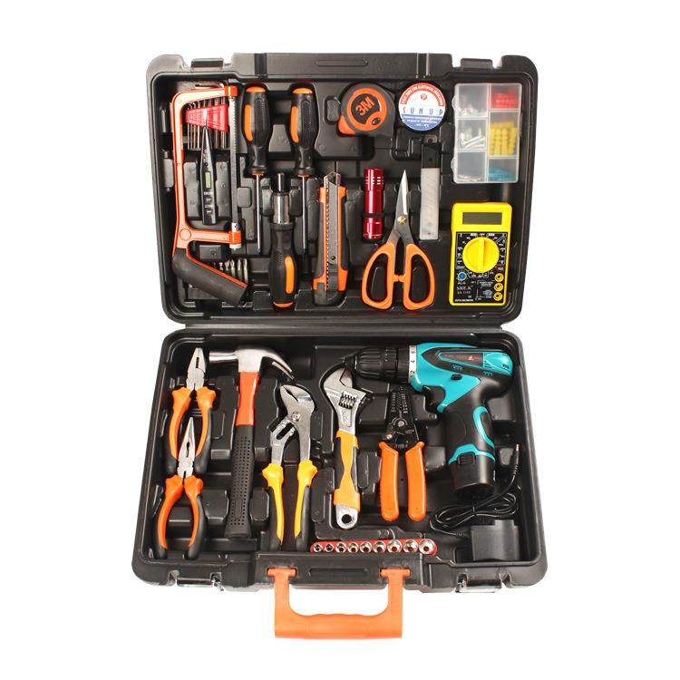 五金工具套装带电钻 多功能家用工具箱电工维修冲击钻锂电钻,农机/农具/农膜,其它农用工具,淘宝优惠券,粉丝福利购,淘宝优惠卷