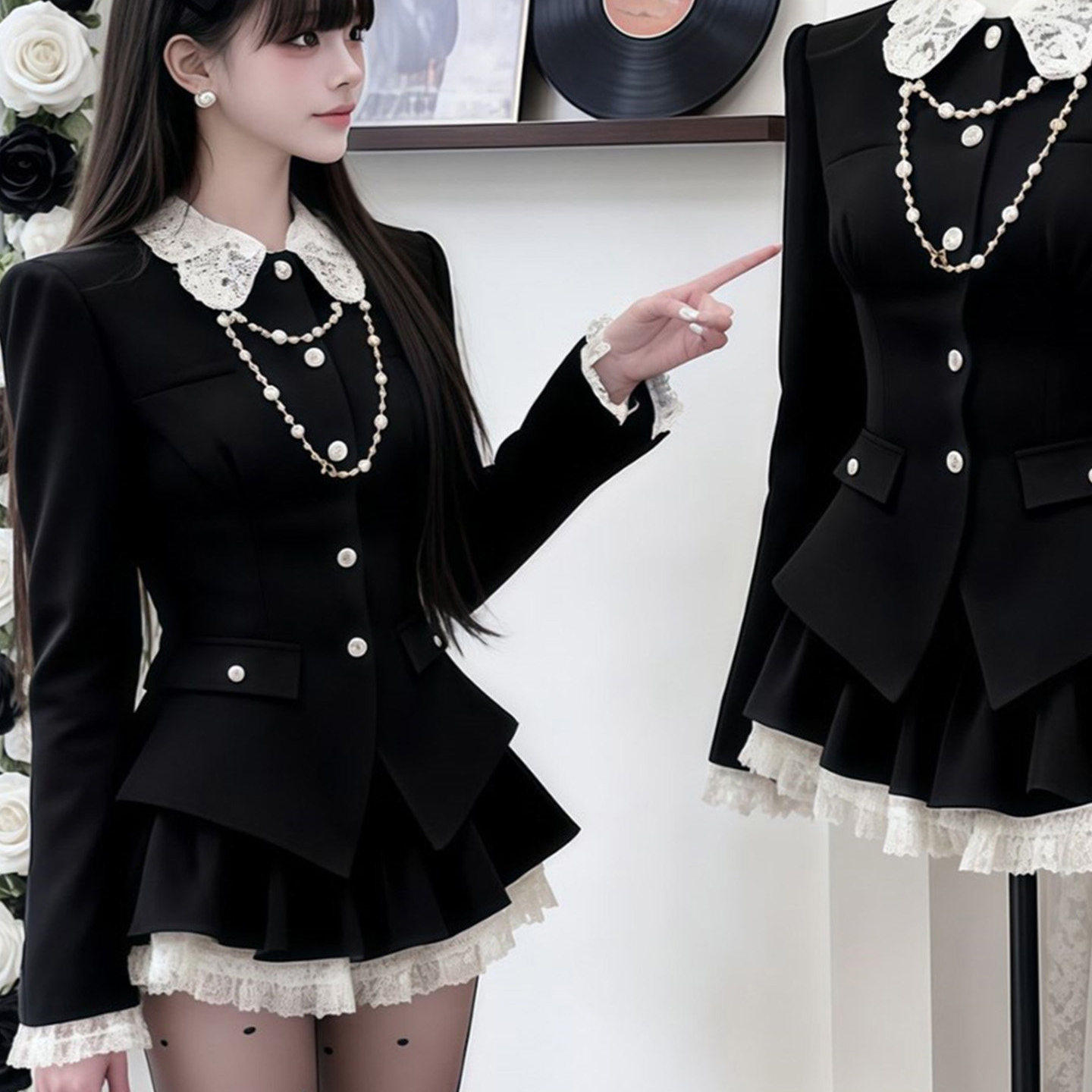 御姐千金风气质修身外套上衣半身裙女装2026早春新款时髦高级套装,女装/女士精品,时尚套装,淘宝优惠券,粉丝福利购,淘宝优惠卷