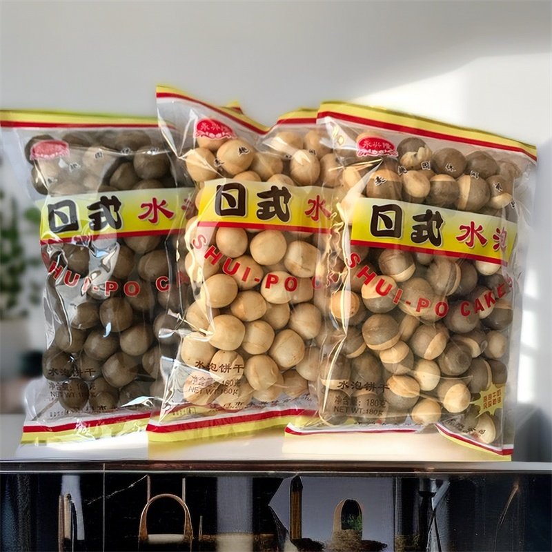 永兴隆日式水泡饼干180g/袋 泡泡圆饼干 8090后怀旧零食休闲食品