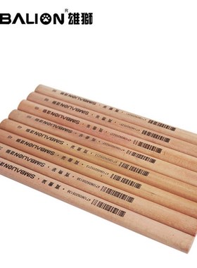 雄狮宽画笔 2B 4B 6B 8B 粗芯划线笔素描美术铅笔 木工笔扁铅笔