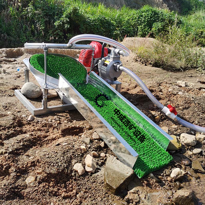 便携式小型淘金机探金洗金机沙场震动摇金机器户外选矿筛砂金设备