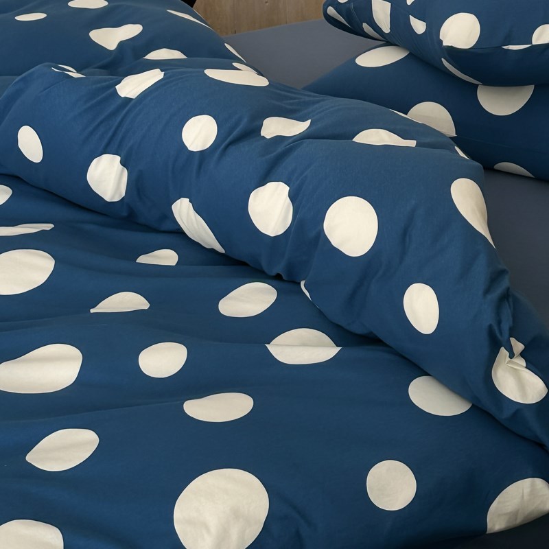 北欧小众~A类母婴级全棉天竺棉床上四件套纯棉针织棉床单被套床品