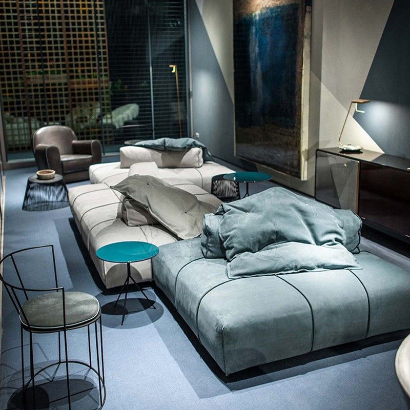 意大利baxter巴拿马模块组合客厅大小户型侘寂风创意豆腐方块沙发