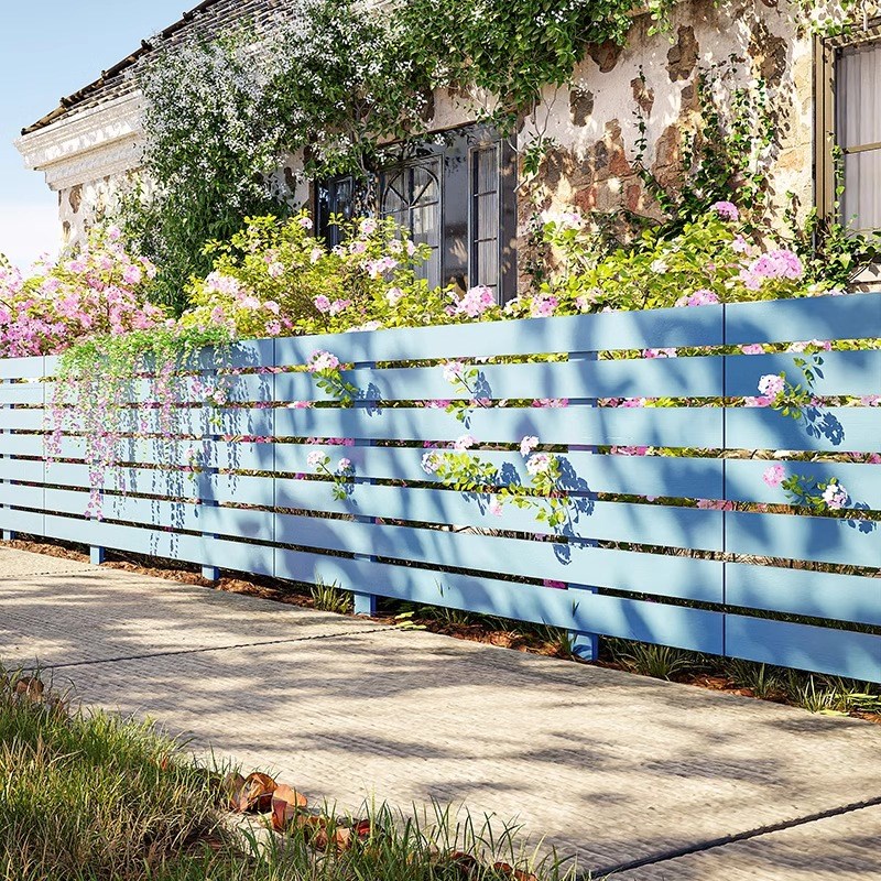 菜地栅栏花园小围栏插地式花圃篱笆园艺白色防腐木园林绿化带护栏